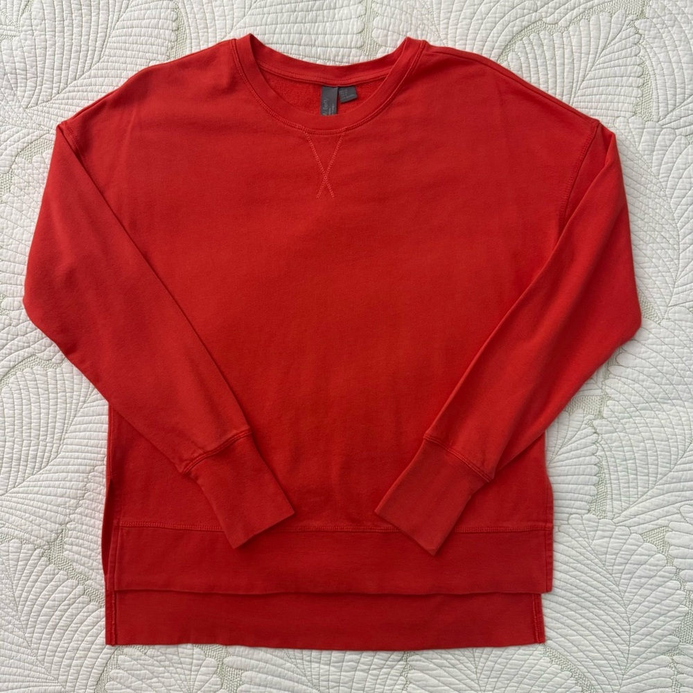Sweaty Betty After Class Tulip Red Sweatshirt- Size XS - Picture 2 of 12